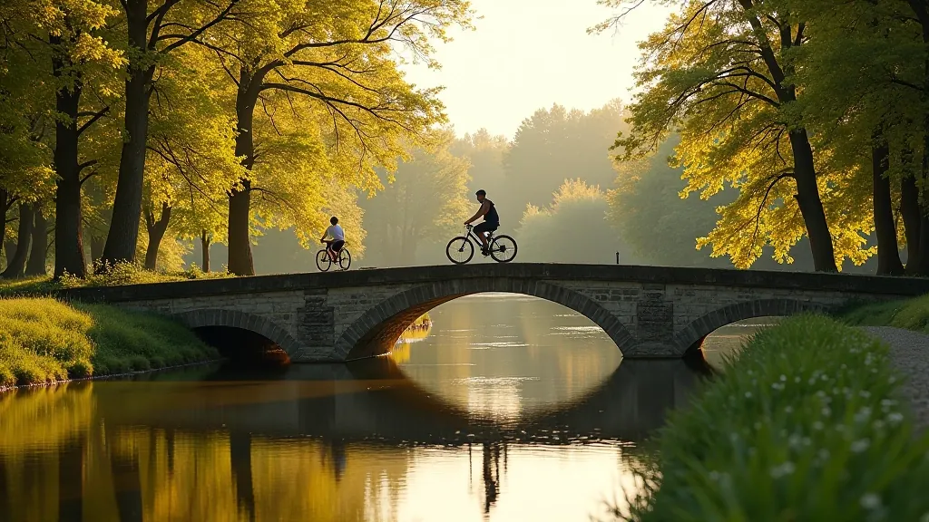Svēte Bridge historic cycling route